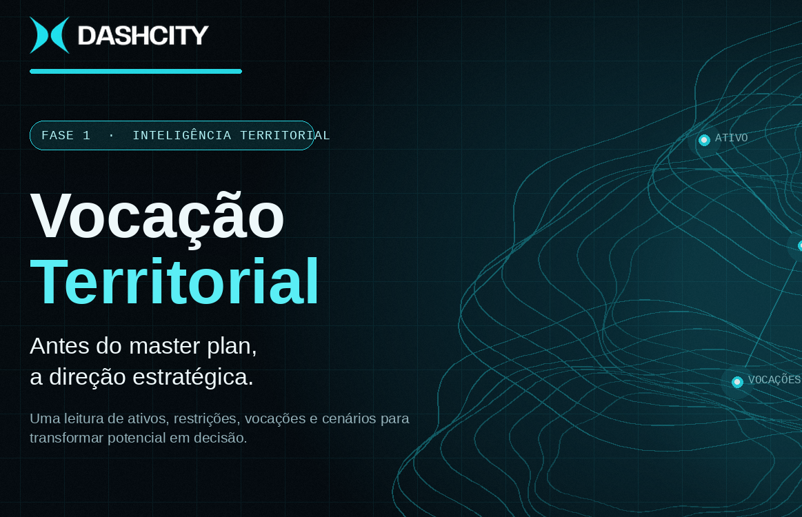 Territorial vocation: the stage before the master plan